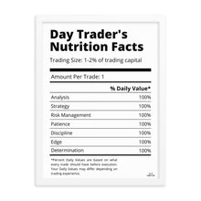 Load image into Gallery viewer, DAY TRADER'S NUTRITION FACTS