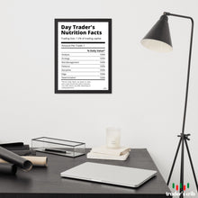 Load image into Gallery viewer, DAY TRADER'S NUTRITION FACTS