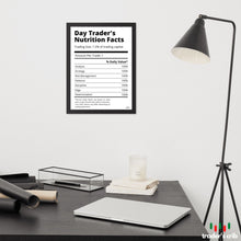 Load image into Gallery viewer, DAY TRADER&#39;S NUTRITION FACTS
